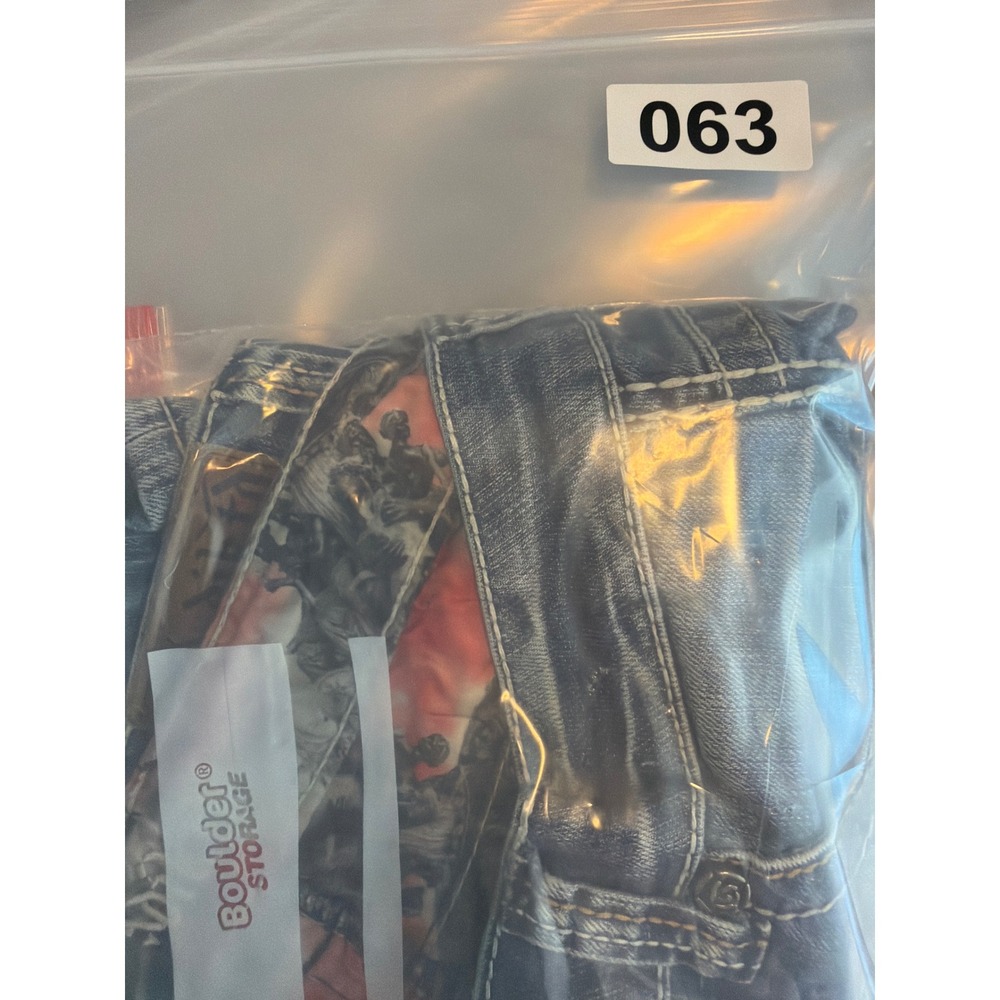 Adiktd Y2K Bootcut Jeans Embellished Pockets Low Rise Denim 32x33 - Picture 12 of 12
